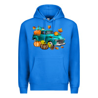True Royal Fall Farm Truck Premium Hoodie - texasbilliewilder