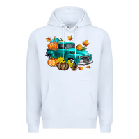 White Fall Farm Truck Premium Hoodie - texasbilliewilder