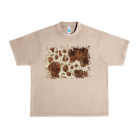 French Oak cowhide background Urban Heavy Tee - BarkalooDesign