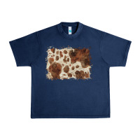 Navy cowhide background Urban Heavy Tee - BarkalooDesign