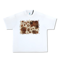 White cowhide background Urban Heavy Tee - BarkalooDesign