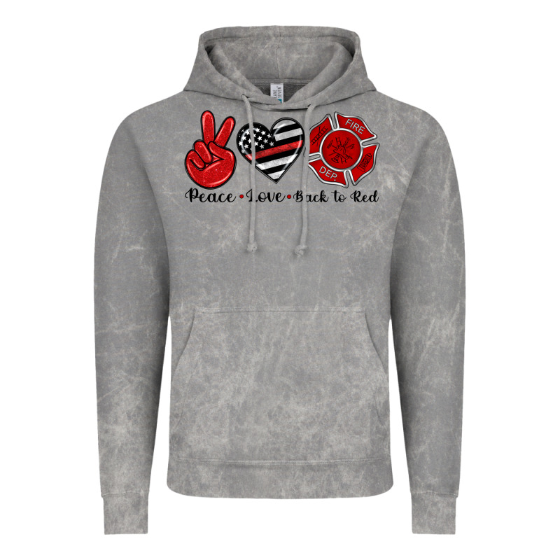 Peace Love Back To Red Vintage Hoodie by Artiststas | Teevron