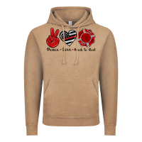 Vintage Coffee peace love back to red Vintage Hoodie - Artiststas