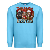 Ocean Blue Merry Christmas Premium Sweatshirt - RanaPortraitStore