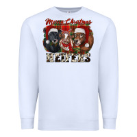 White Merry Christmas Premium Sweatshirt - RanaPortraitStore
