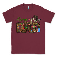 Burgundy Christmas Army Dad Classic Tee - NancyCooperArtShop