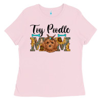 Bubblegum Pink western toy poodle mom Ladies Tee - RanaPortraitStore