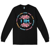 Black i am inspiration Long Sleeve Tee - MaliasSmallBusiness