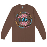 Chestnut i am inspiration Long Sleeve Tee - MaliasSmallBusiness