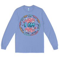Colony Blue i am inspiration Long Sleeve Tee - MaliasSmallBusiness