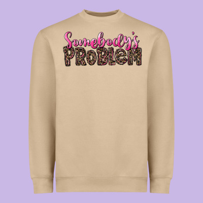 Western Somebody's Problem Heavyweight Sweatshirt Designed By Lillyallendesigns