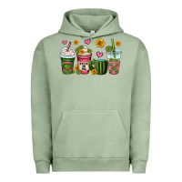 Pigment Oil Green stuck on you cactus coffee cups Urban Hoodie - OliviaCreatesArt