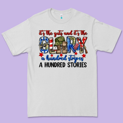 It's The Guts And It's The Glory A Hundred Stripes Premium Tee Designed By Neo Western