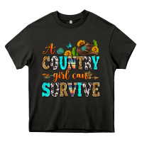 Asphalt a country girl can survive Heavy Core Tee - Zillion Design Studio