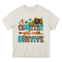 A Country Girl Can Survive Heavy Core Tee | Teevron