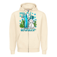 Sandshell My 1 St Winter With Cute Snowman Zipper Hoodie - BundleAndBundleShop