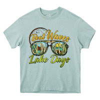 Arona boat waves sun rays lake days Heavy Core Tee - BarkalooDesign
