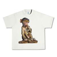 Pistachio Baby Baboon Illustrations Urban Heavy Tee - LillyAllenDesigns