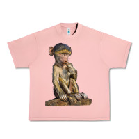 Salmon Baby Baboon Illustrations Urban Heavy Tee - LillyAllenDesigns