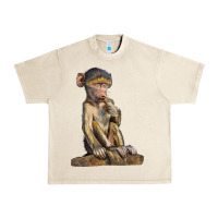 Sandshell Baby Baboon Illustrations Urban Heavy Tee - LillyAllenDesigns