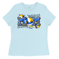 Baby Blue mom volleyball Ladies Tee - Zillion Design Studio