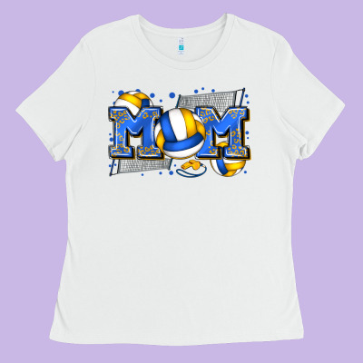 Mom Volleyball Ladies Tee Designed By Zillion Design Studio