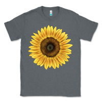 Charcoal Heather giganteus sunflower Classic Tee - LillyAllenDesigns