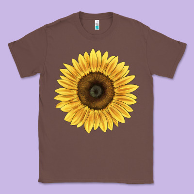 Giganteus Sunflower Classic Tee Designed By Lillyallendesigns