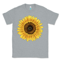 Heather Grey giganteus sunflower Classic Tee - LillyAllenDesigns