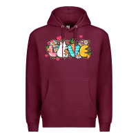 Burgundy Love Easter Premium Hoodie - NancyCooperArtShop