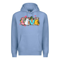 Colony Blue Love Easter Premium Hoodie - NancyCooperArtShop