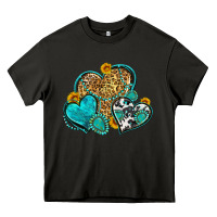 Asphalt western turquoise hearts Heavy Core Tee - Zillion Design Studio