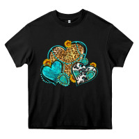 Western Turquoise Hearts Heavy Core Tee | Teevron