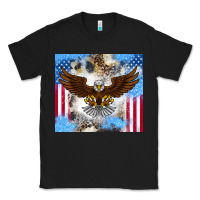 Black America Eagle Classic Tee - CowhideDigitalArt