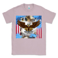 Lilac America Eagle Classic Tee - CowhideDigitalArt