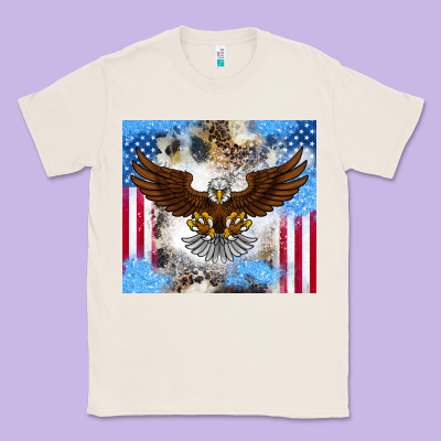 America Eagle Classic Tee Designed By Cowhidedigitalart