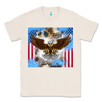 Natural America Eagle Classic Tee - CowhideDigitalArt