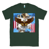Sports Green America Eagle Classic Tee - CowhideDigitalArt