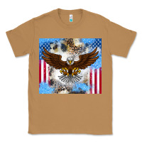 Toasted Coconut America Eagle Classic Tee - CowhideDigitalArt
