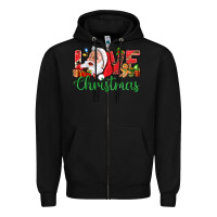 Black Love Christmas With Santa Zipper Hoodie - BundleAndBundleShop