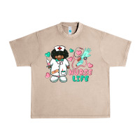 French Oak nurse life afro american nurse Urban Heavy Tee - BarkalooDesign
