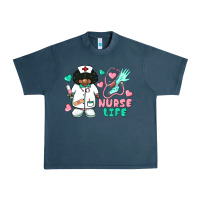 Midnight Navy nurse life afro american nurse Urban Heavy Tee - BarkalooDesign