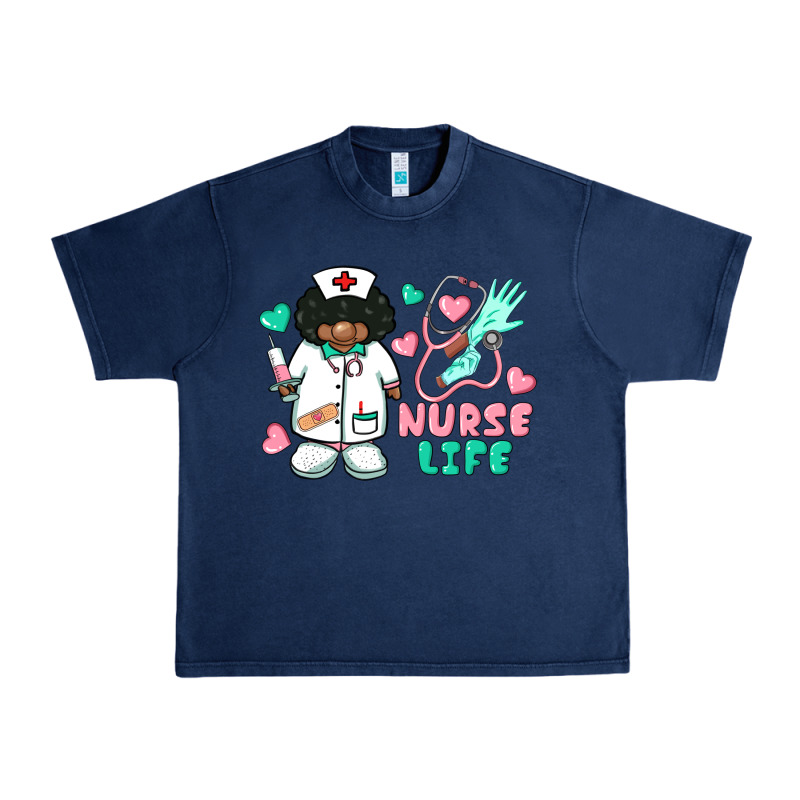 Nurse Life Afro American Nurse Urban Heavy Tee by BarkalooDesign | Teevron