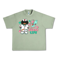Oil Green nurse life afro american nurse Urban Heavy Tee - BarkalooDesign
