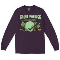 Plum saint patrick university Long Sleeve Tee - MaliasSmallBusiness