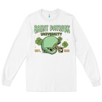White saint patrick university Long Sleeve Tee - MaliasSmallBusiness