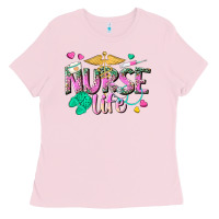 Bubblegum Pink nurse life Ladies Tee - texasbilliewilder