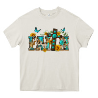 Cream western faith Heavy Core Tee - Zillion Design Studio