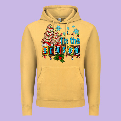 Tis The Season Christmas Tree Cake Ado Vintage Hoodie Designed By Adodesignshop