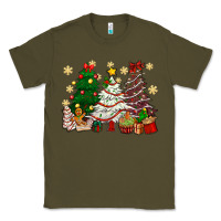 Army Green Cake Christmas trees Classic Tee - NancyCooperArtShop